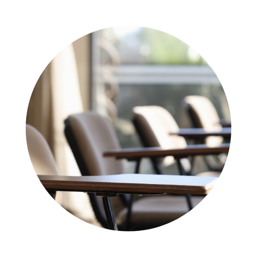 Chairs in a classroom /  meeting room