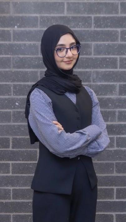 Fiza Kaleem, an Honours BBA Finance student at Sheridan College